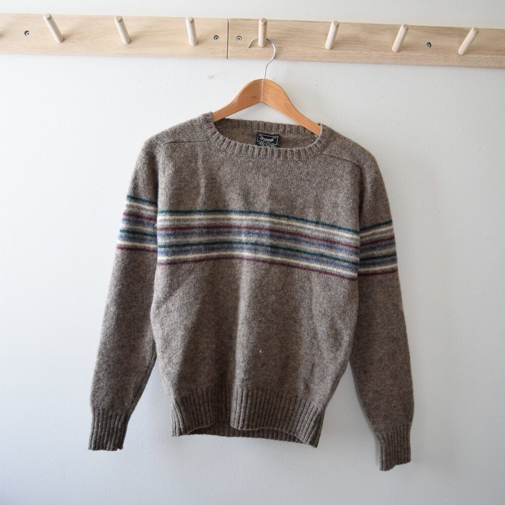 Vintage multicolour wool stripe sweater